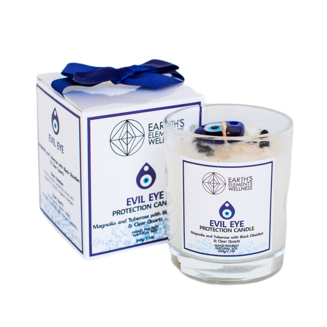 Crystal Candle, Evil Eye Protection - pack of 6-AlchePharma