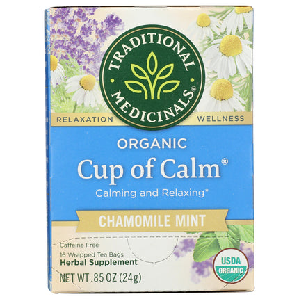 Cup of Calm Tea - Chamomile Mint, Organic-Herbal Teas-AlchePharma