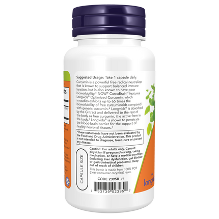 CurcuBrain™ 400 mg Veg Capsules-Mental Fitness/Mood Support-AlchePharma