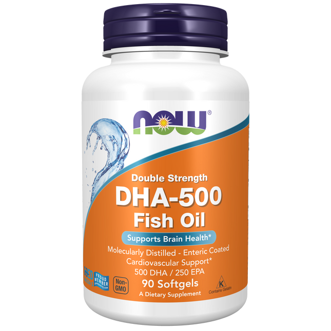 DHA-500 Fish Oil, Double Strength Softgels-Nutritional Oils-AlchePharma