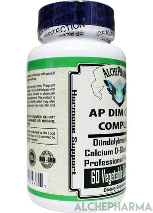 AP DIM-CDG Complex Professional Diindolylmethane, Calcium D-Glucarate Formula 60 Vcaps - AlchePharma