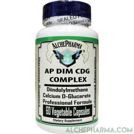 AP DIM-CDG Complex Professional Diindolylmethane, Calcium D-Glucarate Formula 60 Vcaps - AlchePharma