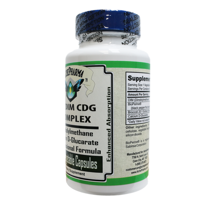 DIM-CDG Complex Professional Diindolylmethane, Calcium D-Glucarate-Hormone Balance-AlchePharma