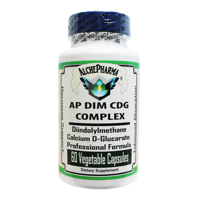 DIM-CDG Complex Professional Diindolylmethane, Calcium D-Glucarate-Hormone Balance-AlchePharma