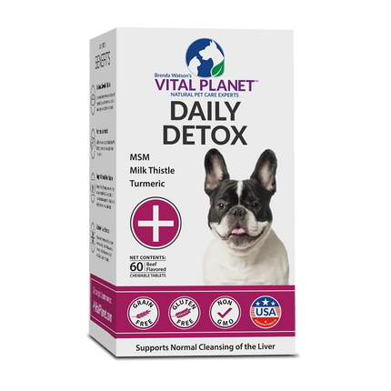 Daily Detox for Dogs 60 Chews (Beef Flavored)-Pet Supplements-AlchePharma