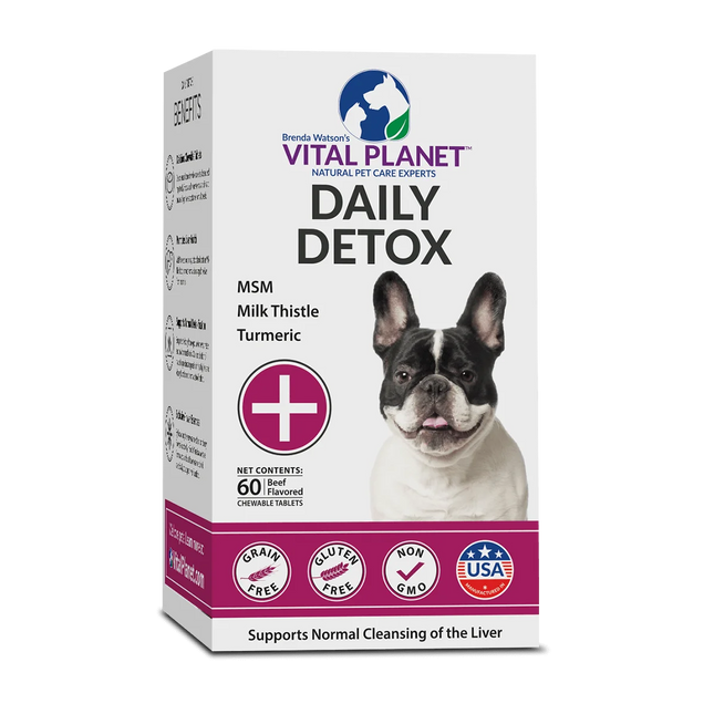 Daily Detox for Dogs 60 Chews (Beef Flavored)-Pet Supplements-AlchePharma