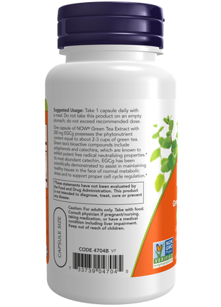 EGCg Green Tea Extract 400 mg Veg Capsules-Antioxidants-AlchePharma