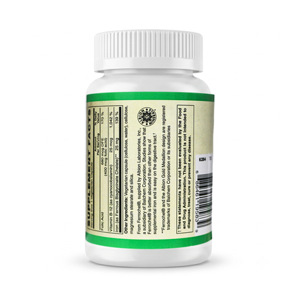 Easy Iron Vegan ( Patented Ferrochel®, iron bisglycinate ) Capsules-Mineral-AlchePharma