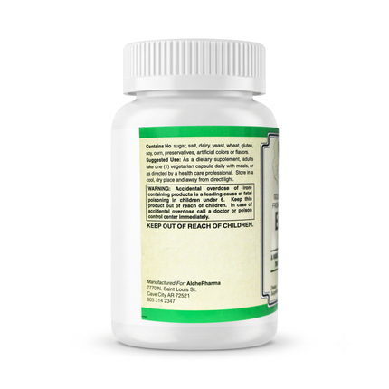 Easy Iron Vegan ( Patented Ferrochel®, iron bisglycinate ) Capsules-Mineral-AlchePharma