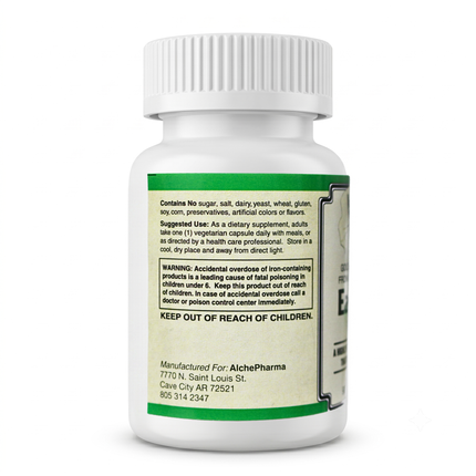 Easy Iron Vegan ( Patented Ferrochel®, iron bisglycinate ) Capsules-Mineral-AlchePharma