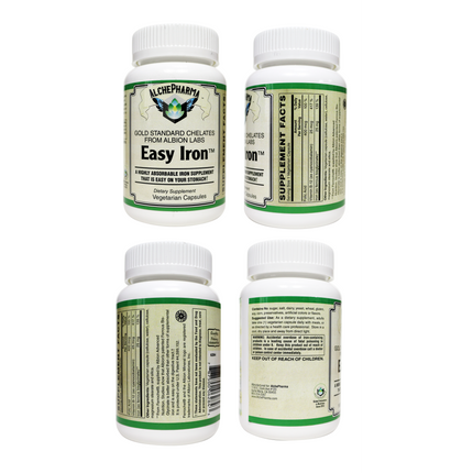 Easy Iron ( Patented Ferrochel®, iron bisglycinate )-Minerals-AlchePharma