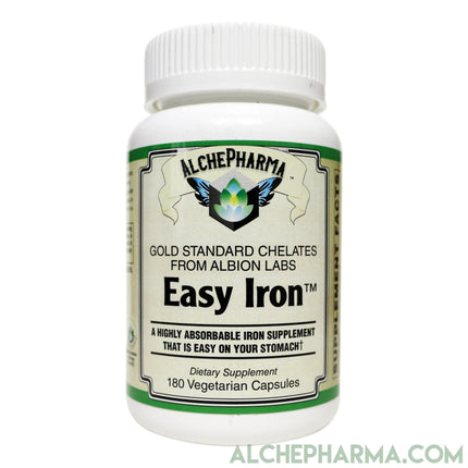 Easy Iron ( Patented Ferrochel®, iron bisglycinate )-Minerals-AlchePharma-AlchePharma