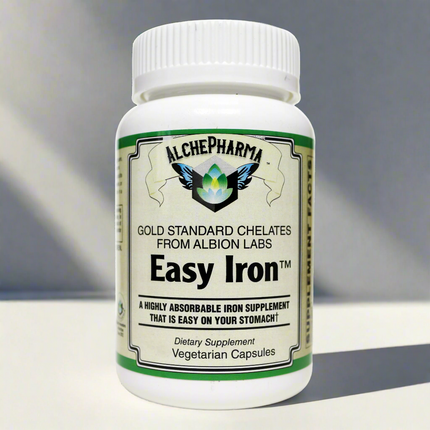 Easy Iron ( Patented Ferrochel®, iron bisglycinate )-Minerals-AlchePharma