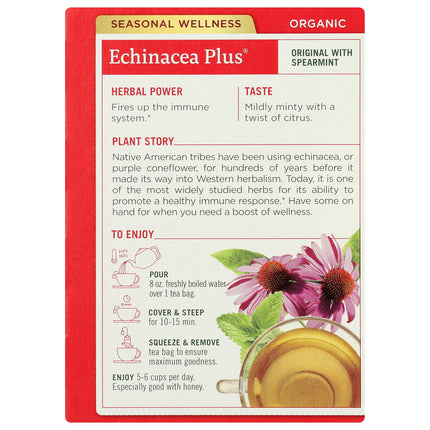 Echinacea Plus Tea - Original with Spearmint, Organic-tea-AlchePharma