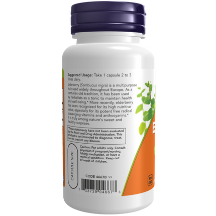 Elderberry 500 mg Veg Capsules-Herbs-AlchePharma