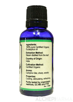 Eucalyptus Pure Organic Essential Oil PARVE K-1604-Essential Oils-AlchePharma