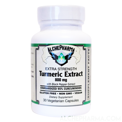 Extra Strength Turmeric 800 mg w/BioPerine®-Vitamins & Supplements-AlchePharma