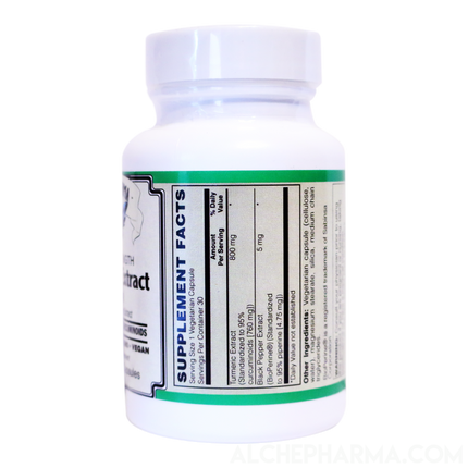 Extra Strength Turmeric 800 mg w/BioPerine®-Vitamins & Supplements-AlchePharma