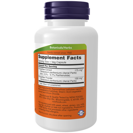 FEVERFEW 400mg 100 VCAPS-Herbs-AlchePharma