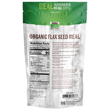 Flax Seed Meal, Organic-Natural Foods-AlchePharma