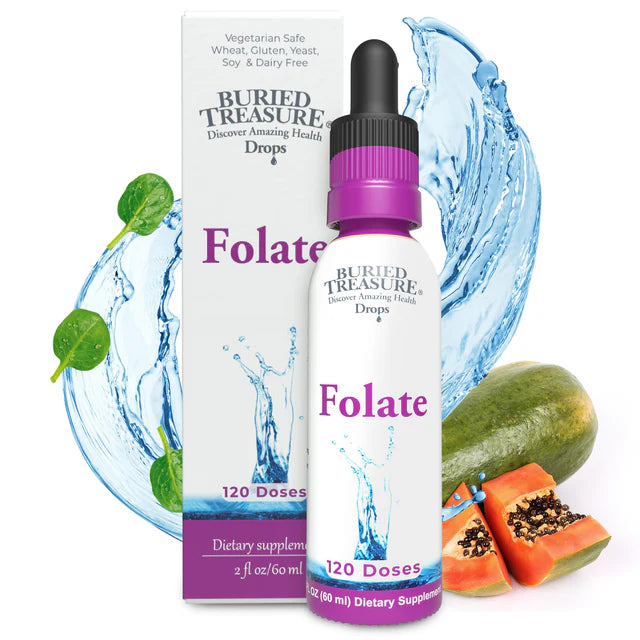 Folate Drops 2 Fl. Oz.-Vitamins & Supplements-AlchePharma