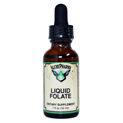 Folate Liquid [ 667 mcg DFE, 400 mcg of Folinic Acid ] 800 Servings-Vitamin-AlchePharma