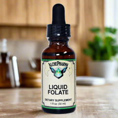 Folate Liquid [ 667 mcg DFE, 400 mcg of Folinic Acid ] 800 Servings-Vitamin-AlchePharma