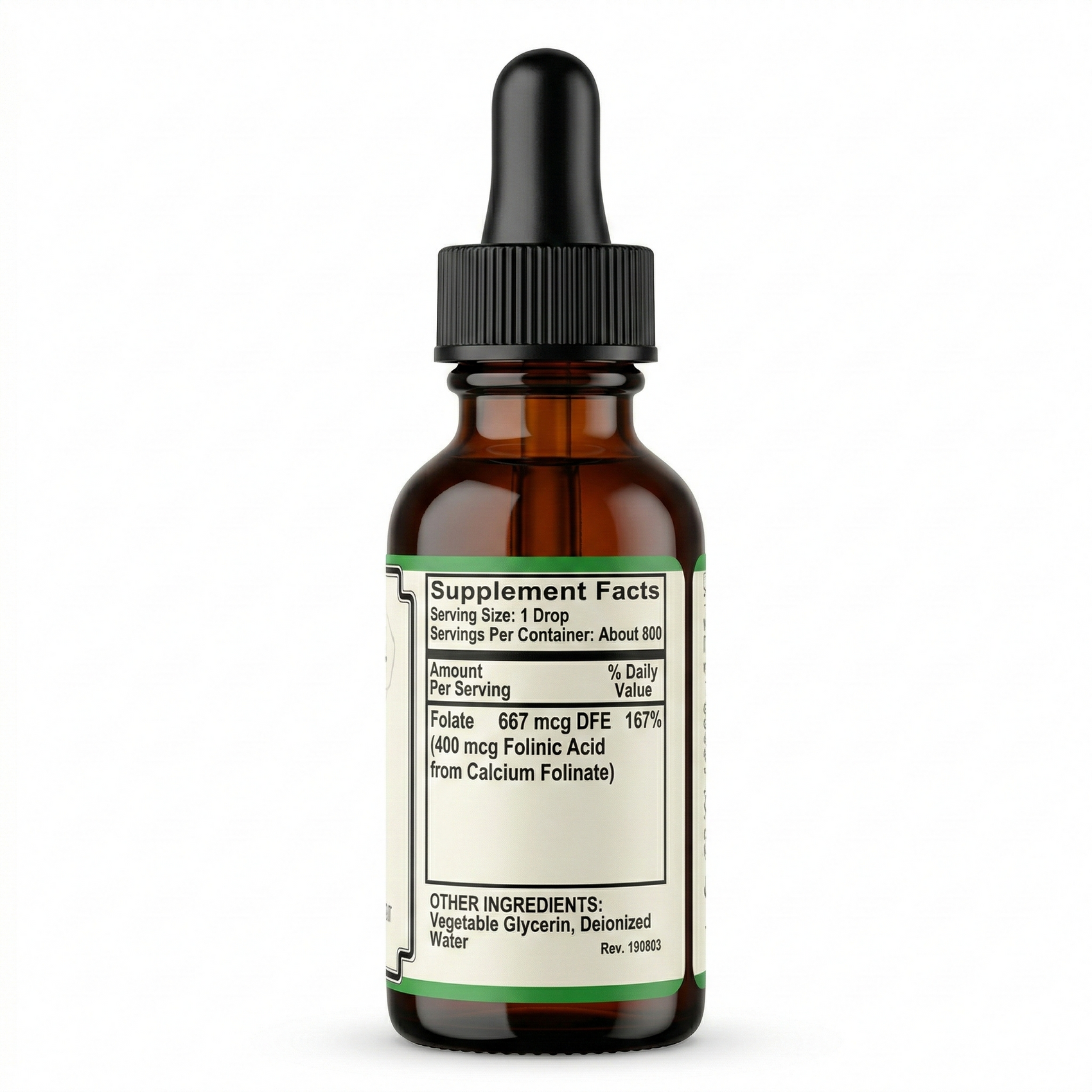 Folate Liquid [ 667 mcg DFE, 400 mcg of Folinic Acid ] 800 Servings ...