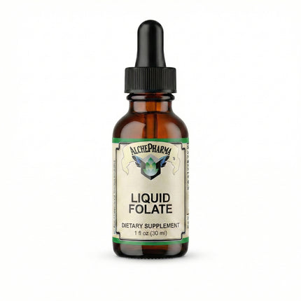 Folate Liquid [ 667 mcg DFE, 400 mcg of Folinic Acid ] 800 Servings-Vitamin-AlchePharma