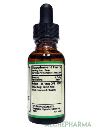Folic Acid [ 667 mcg Folinate, yielding 400 mcg of Folinic acid ] 800 servings Parve K-1604-Vitamin-AlchePharma