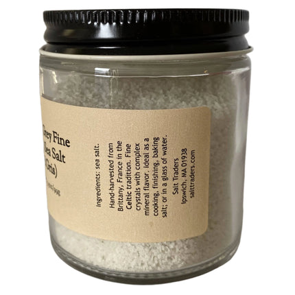 French Grey Sea Salt Fine Grain Celtic - 3.5 oz. Glass Jar-AlchePharma