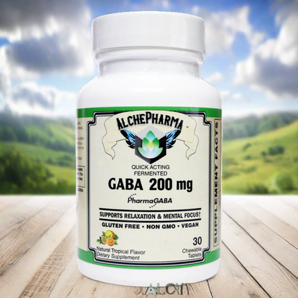 GABA - PharmaGABA® Fermented Quick Acting Chewable-Vitamins & Supplements-AlchePharma