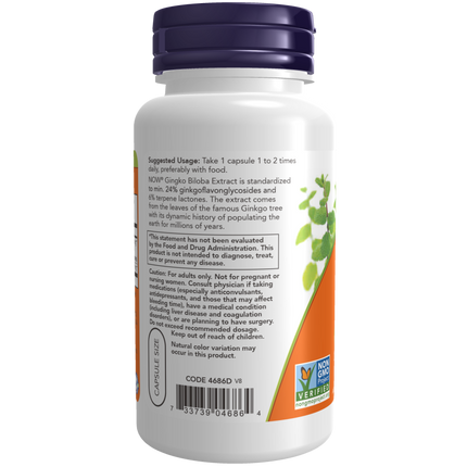 Ginkgo Biloba 60 mg Veg Capsules-Herbs-AlchePharma