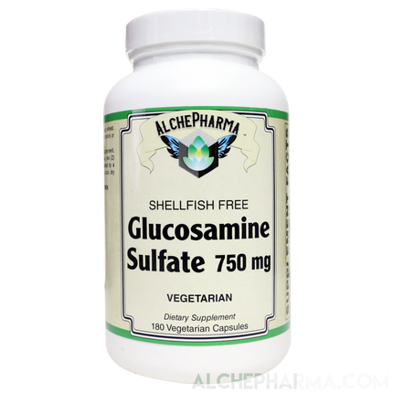 Glucosamine Sulfate ( Vegan - Patented GlucosaGreen Technology ) 750 mg.-Joint Health-AlchePharma