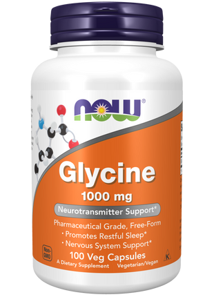 Glycine 1000 mg Veg Capsules-Amino Acids-AlchePharma