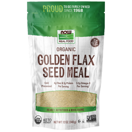 Golden Flax Seed Meal, Organic-Natural Foods-AlchePharma