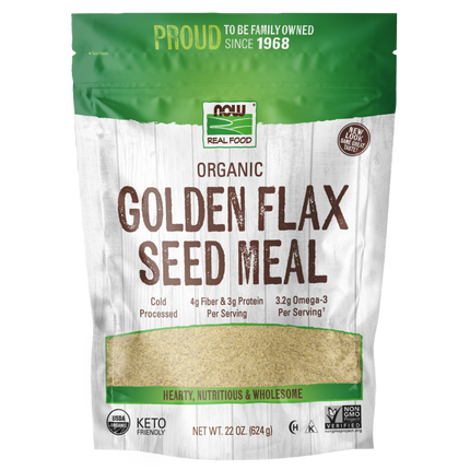 Golden Flax Seed Meal, Organic-Natural Foods-AlchePharma