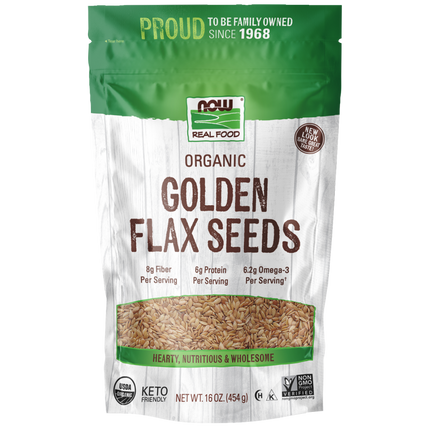 Golden Flax Seeds, Organic-Natural Foods-AlchePharma