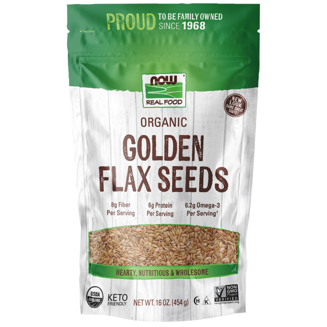 Golden Flax Seeds, Organic-Natural Foods-AlchePharma