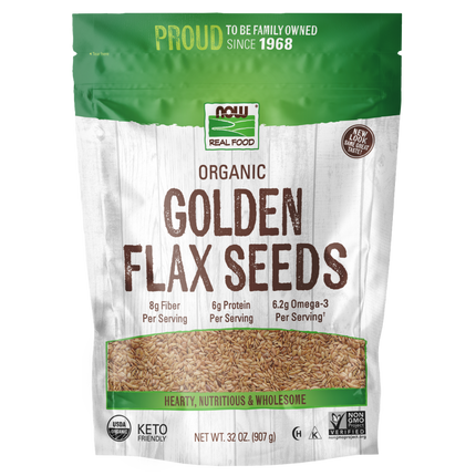 Golden Flax Seeds, Organic-Natural Foods-AlchePharma