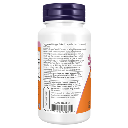 GRAPE SEED EXTRACT 250MG 90 VCAPS-Antioxidants-AlchePharma