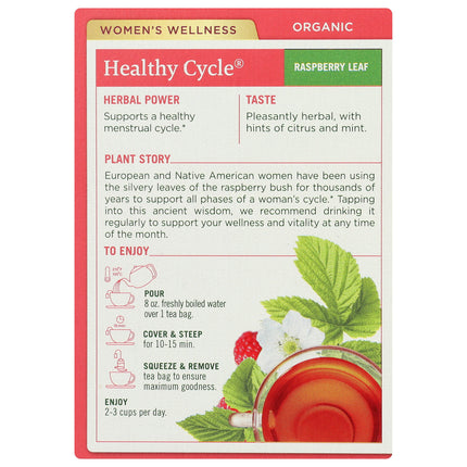 Healthy Cycle Tea - Raspberry Leaf, Organic-Herbal Teas-AlchePharma