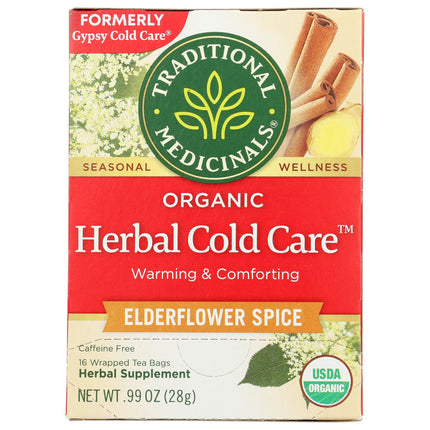 Herbal Cold Care Tea - Elderflower Spice, Organic-Herbal Teas-AlchePharma