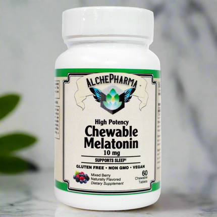 High Potency Chewable Melatonin 10 mg-Sleep and Relaxation-AlchePharma