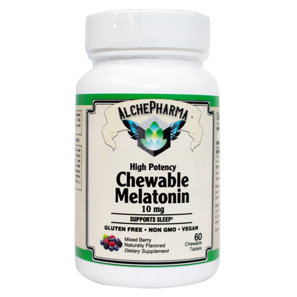 High Potency Chewable Melatonin 10 mg-AlchePharma