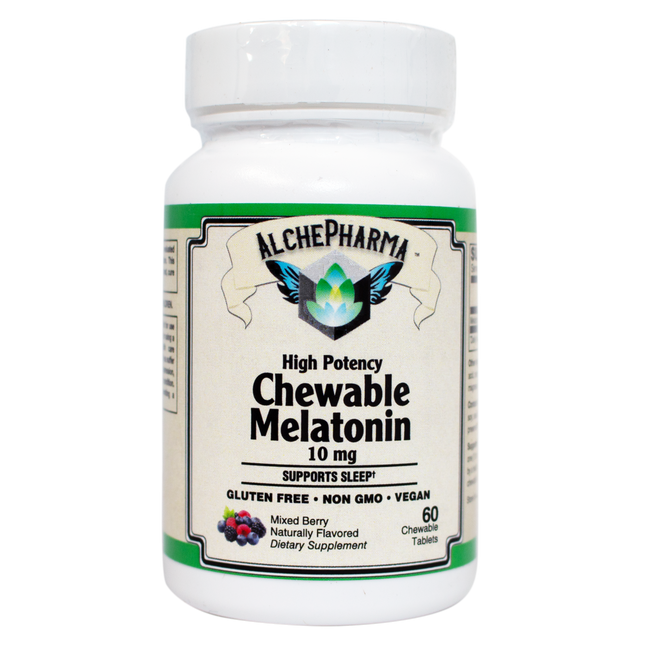 High Potency Chewable Melatonin 10 mg-AlchePharma