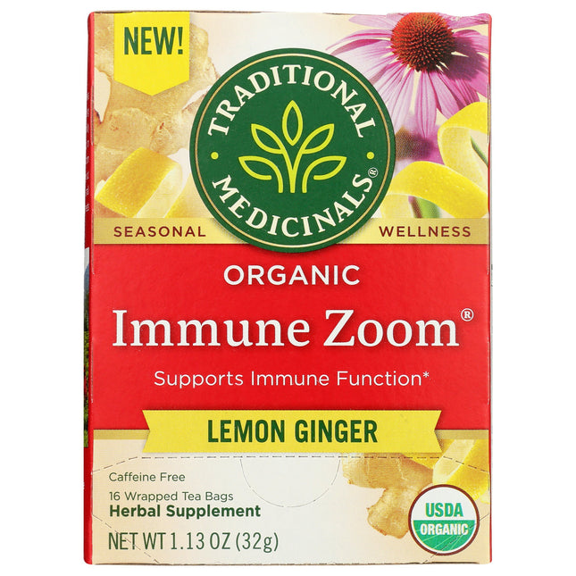 Immune Zoom Tea - Lemon Ginger, Organic-Herbal Teas-AlchePharma