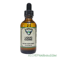 Iodine Liquid as Potassium Iodide (1300 Servings ) per glass bottle-Minerals-AlchePharma