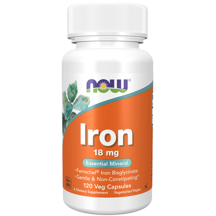 Iron 18 mg Veg Capsules-Minerals-AlchePharma