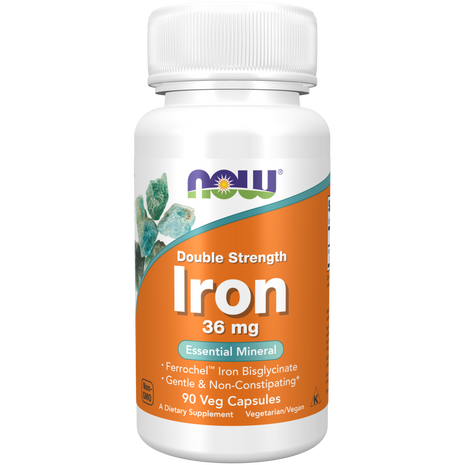Iron 36 mg, Double Strength Veg Capsules-Minerals-AlchePharma